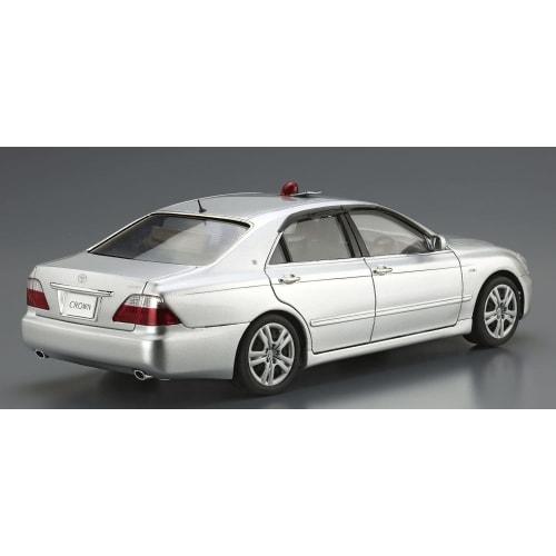 Aoshima Bunka Kyozai 1/24 Scale The Patrol Car Series No. 3 Toyota GRS182 Crown Patrol Car for Traffic Enforcement (2005) Plastic Model