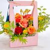 2Pcs Creative Hand-Folded Folded Flower Box Flower Gift Box Romantic Flower Arrangement Box Portable Bouquet Wrapping Box