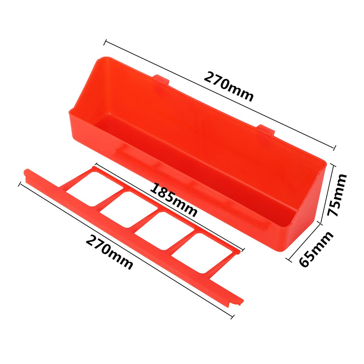 

6 Grids Pigeon Quail Feed Troughs Rectangular Anti-Spill Parrot Chick Duck Puppy Food Boxes Pet Supplies Transparent/Red 1/5Pcs 1Pc червоний