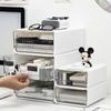 Transparent Desktop Storage Organizer with Stackable Drawer for A4 Files