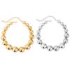 Sexy Big Bead Ball Choker Necklace for Women Fashion Metal Adjustable Short Collar Statement Necklaces Party Jewelry