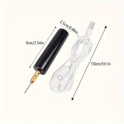 Lehké ruční procesní nástroje, řezání, broušení, gravírování, leštění, přesné vrtání USB mini vrtáčky