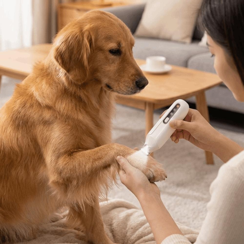 Rechargeable Dog Paw Trimmer LCD Display Electric Dog Clippers Cordless Cat Shaver Paw Trimming