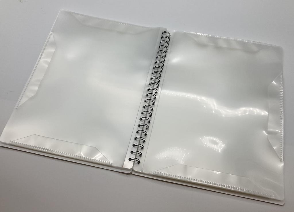 Harutaro Sheet Music File, A4 Size, for Piano and Wind Instruments, Opens Wide, Writable, Holds 40 Sheets (Plain White)