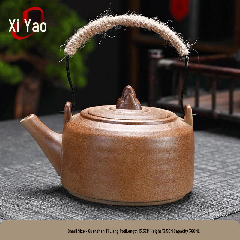 Handcrafted Ceramic Open Flame Tea Kettle & Warmer