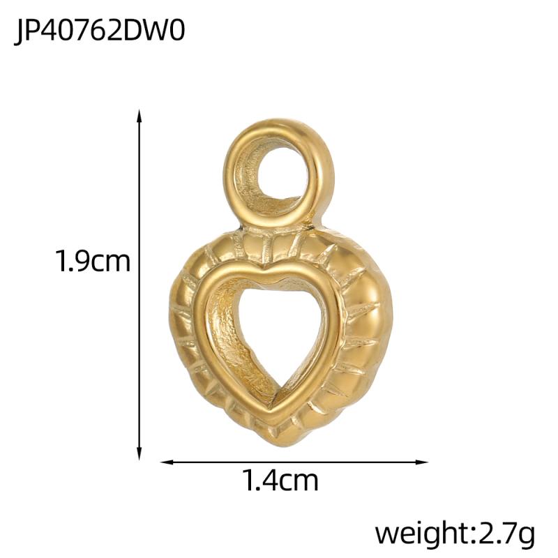 CARLIDANA Stainless Steel Waterproof sunflower Cross Heart Star Butterfly Pendants Gold Geometric Charm DIY Jewelry Accessories