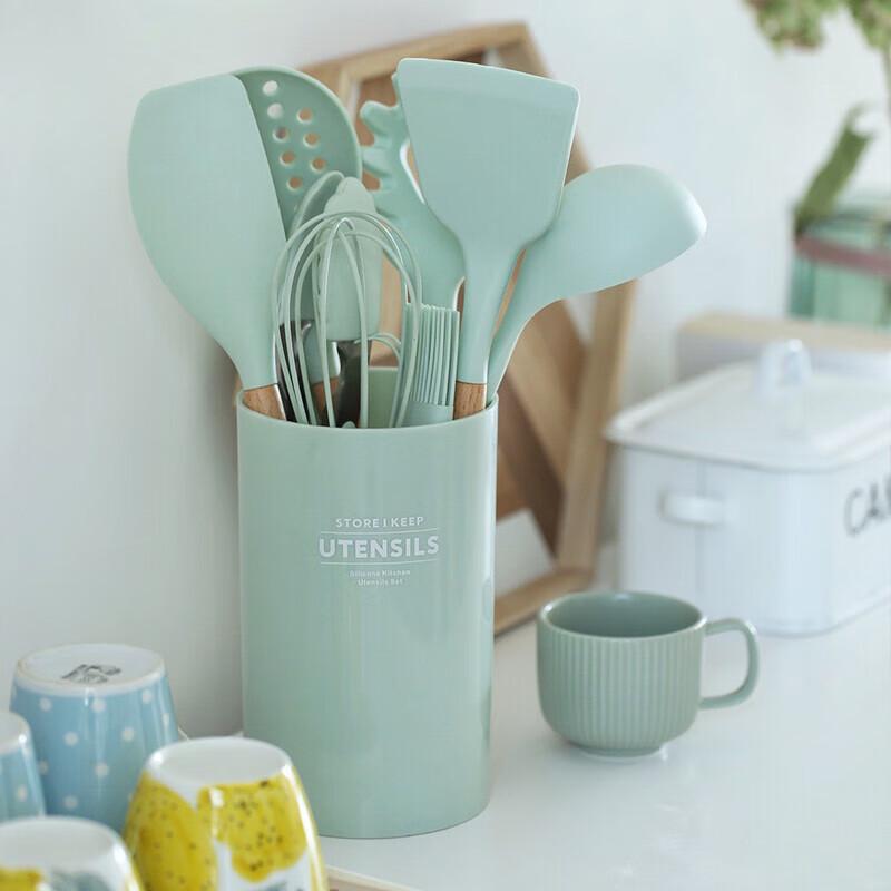 

Xinsite 9-Piece Silicone Kitchen Utensil Set for Non-Stick Cookware