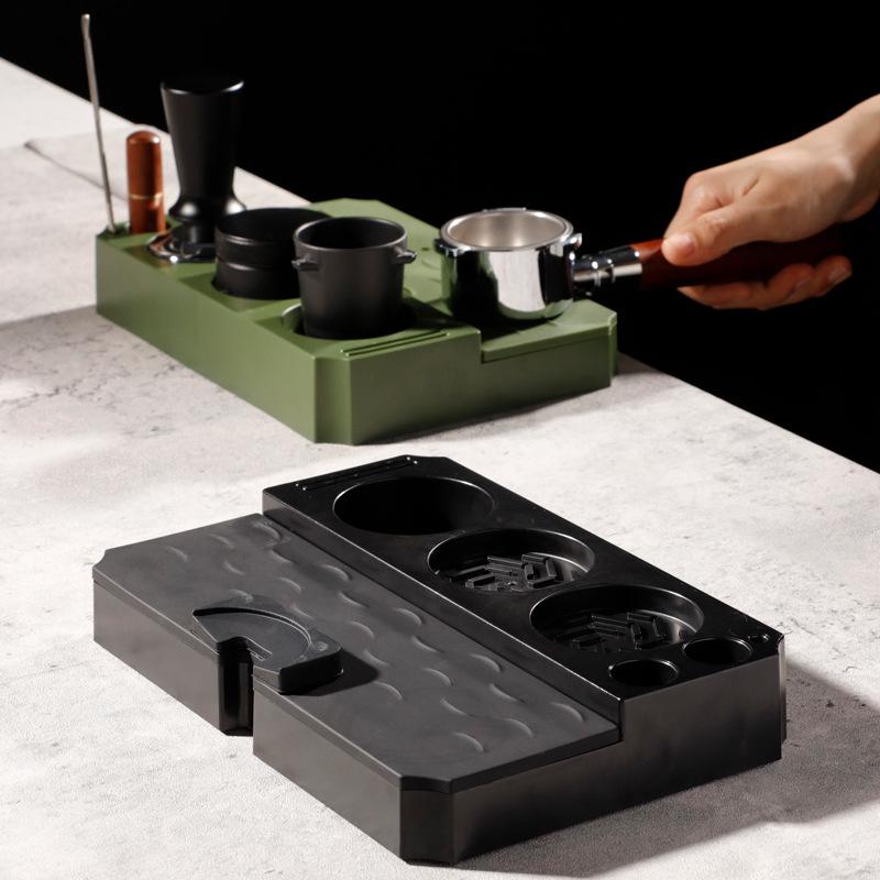 Italian Espresso Coffee Tamper & Knock Box Set (53/58mm)