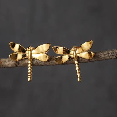1Pc Fashion Retro Women's Earrings Dragonfly Earrings