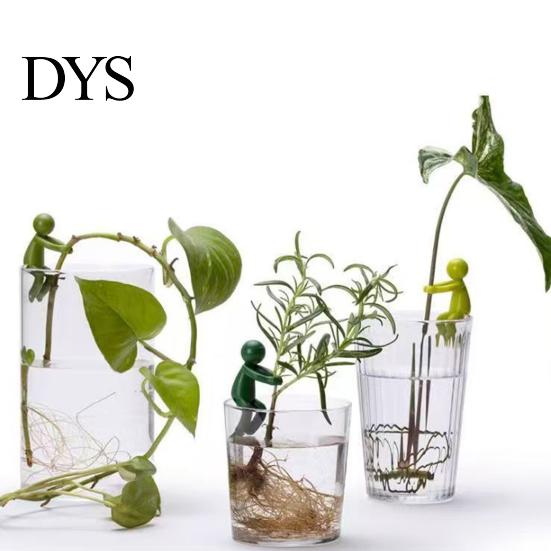 Multi-purpose Plant Stand Hydroponic Plants Pothos Ivy Lucky Bamboo Succulents Desktop Bracket Cartoon Holder with Clamp Design Indoor Garden