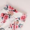 Trendy Floral Hooded Top Three-Piece Set for Girls
