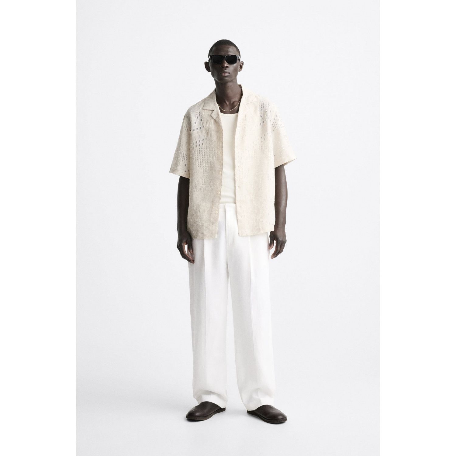 

PALM TREE JACQUARD SHIRT