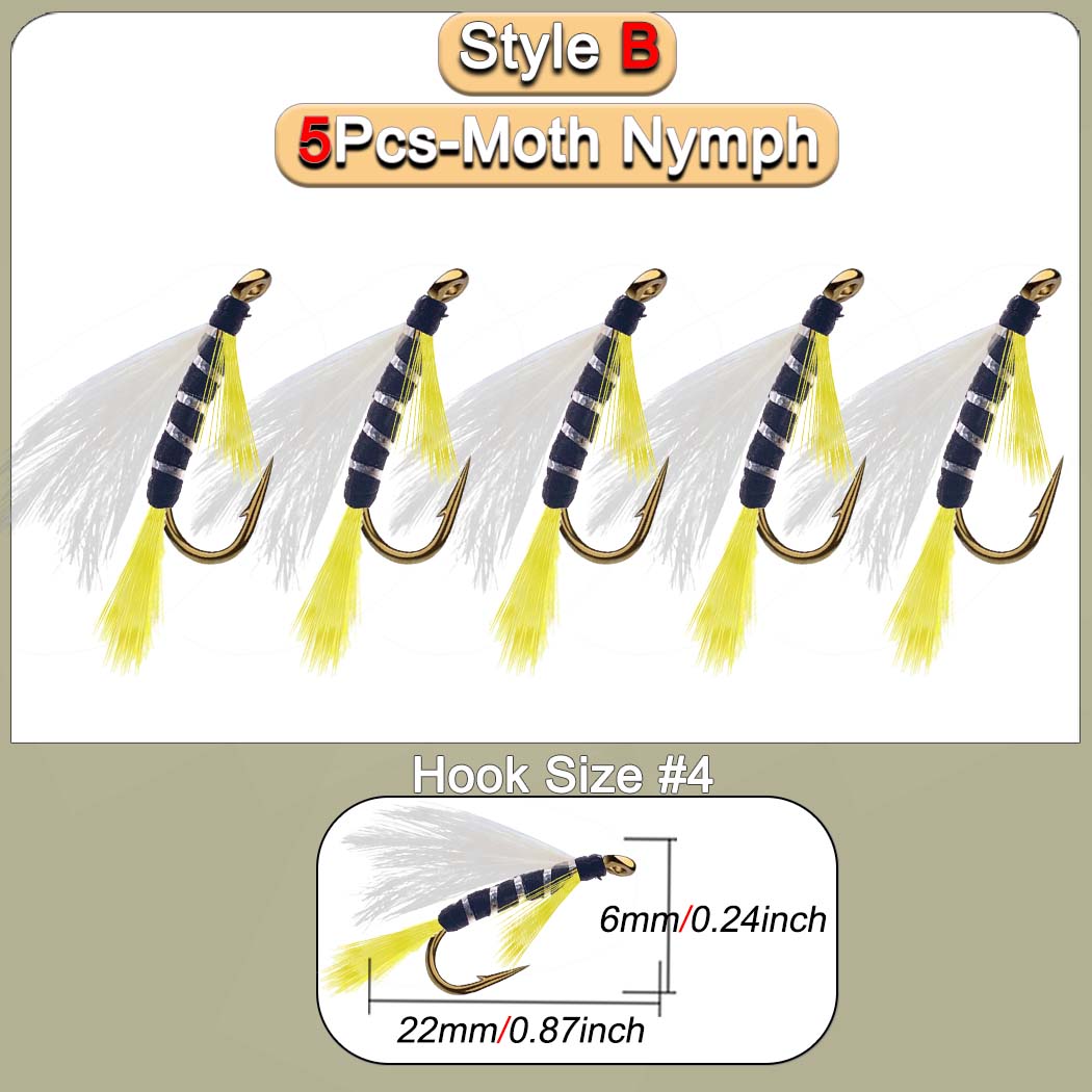 

5 шт. латунная головка из бусины мохнатые стримеры рыболовные приманки красные черные крючок для вязания мушек для соленой воды форелевые мушки приманка StyleB