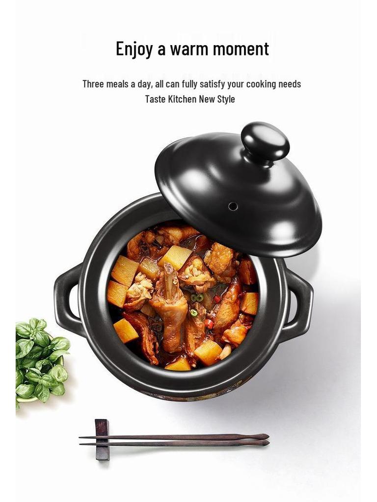 Keramický hrnec odolný vůči vysokým teplotám pro vaření gulášů, polévek a kaší