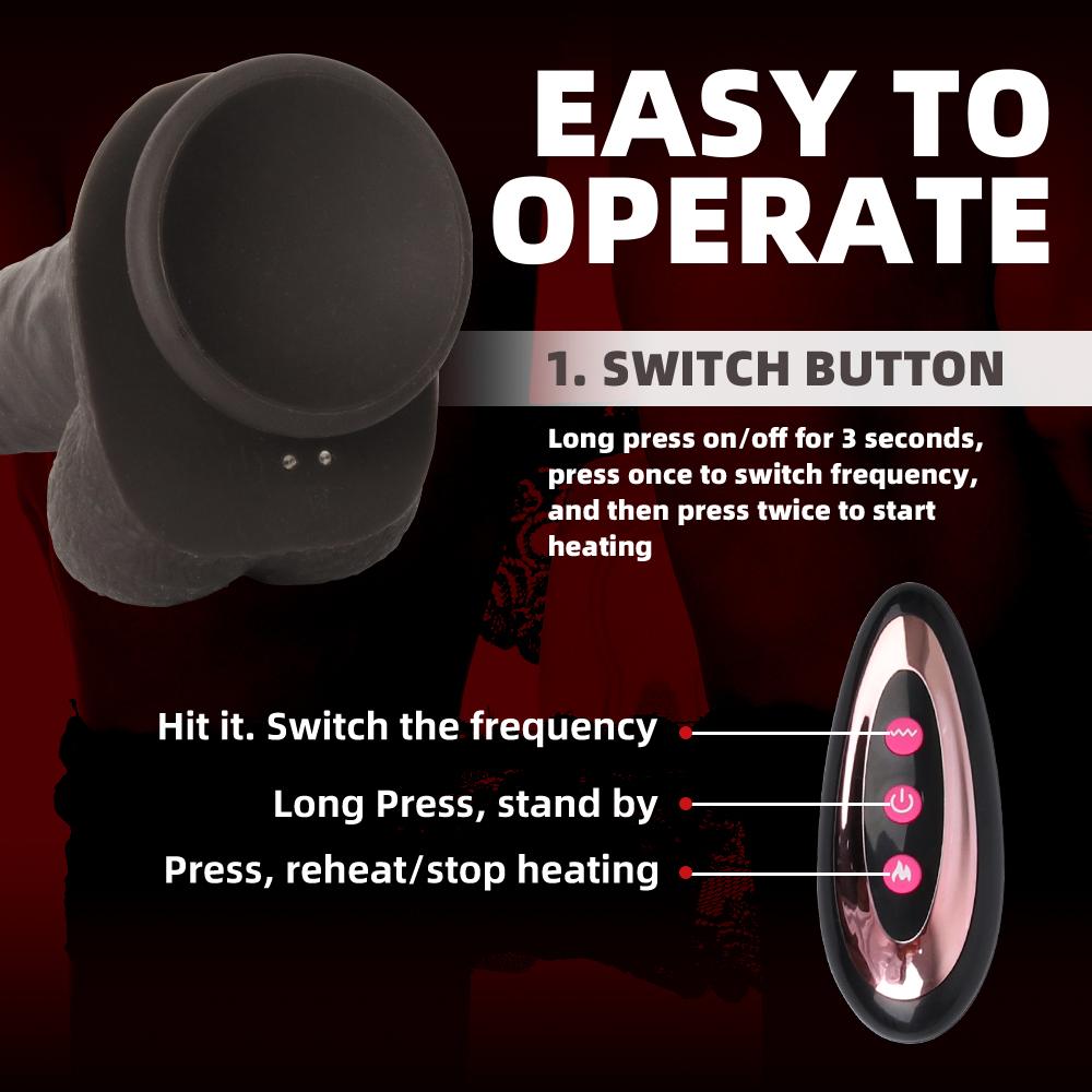 Teleskop Heizung Vibratoren für Frauen Klitoris Leistungsstarke Zunge Lecken Sex Maschine Weiblichen Dildo Vibrator Sex Spielzeug für Frauen