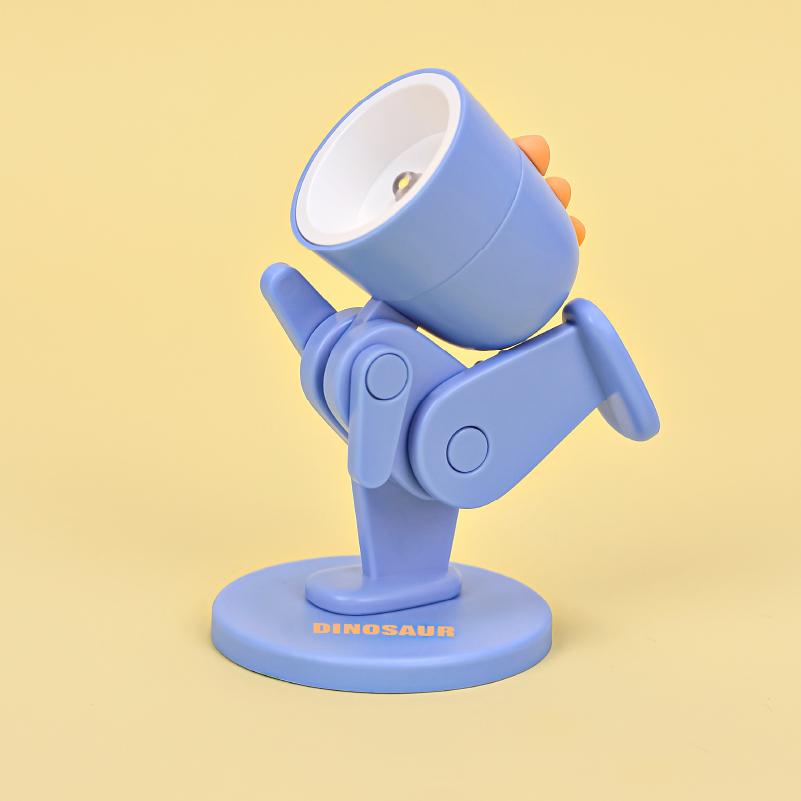 Creative Mini Led Desk Lamp Cartoon Folding Table Lamp Kids Room Bedroom Reading Book Light DIY Desktop Ornament Holiday Gifts