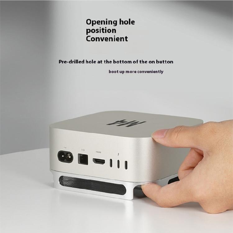 Desktop Stand For Mini Computer Devices Heatsink Bracket Aluminum Frame Dustproof Structure Efficient Cooling