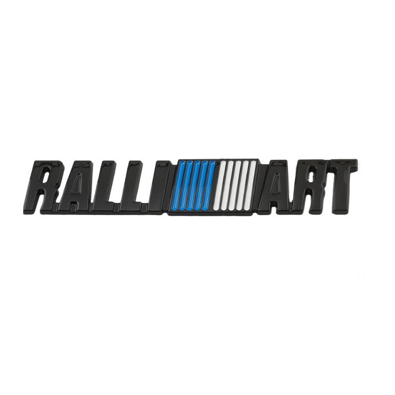 Car Rear Trunk Grill Ralliart Logo Sticker For Mitsubishi L200 Lancer Outlander Pajero Triton RVR ASX EVO Emblem Grille Badge