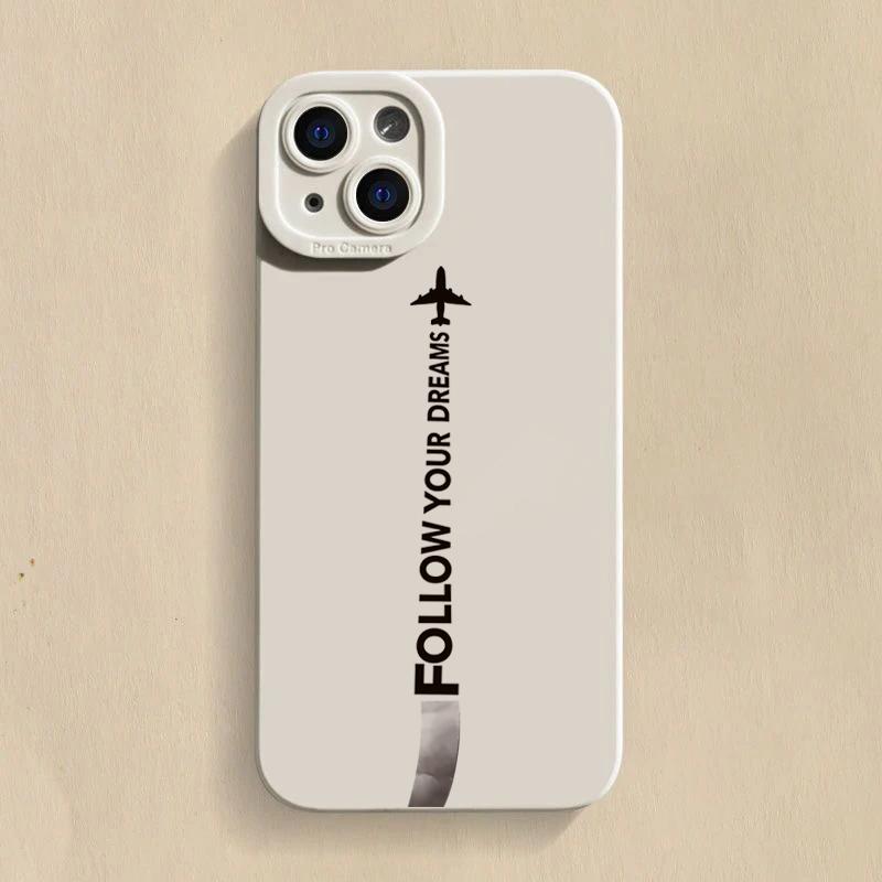 Coque de téléphone Desian inspirée du voyage en avion pour iPhone 15 14 11 12 13 16 Pro Max Mini 7 8 Plus X XR XS Max 16E SE