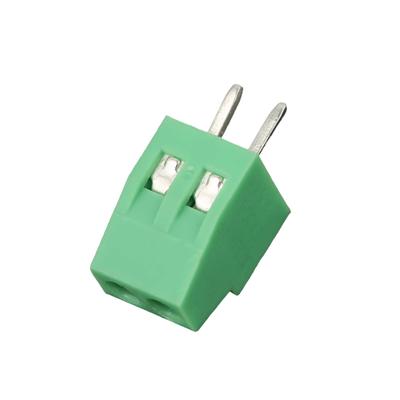 20PCS Green 2 Pin Terminal Block 2.54mm Pitch Connectable PCB Mount Connector Plug-in Type Terminal Connector