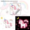 Creative Unicorn Luminous Living Room Bedroom Study Wall Decoration Stickers