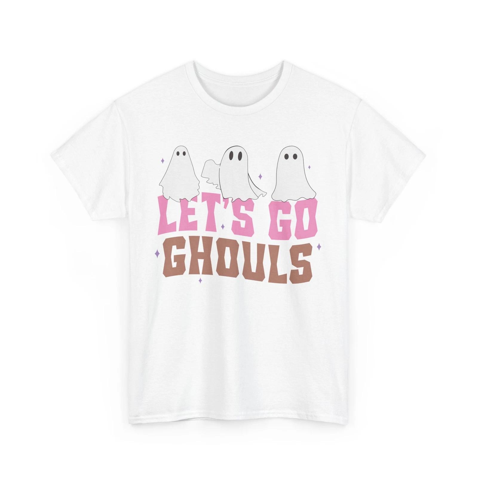 Halloween Ghost Crew T-Shirt | Spooky Squad Tee | Haunted Paranormal Shirt L