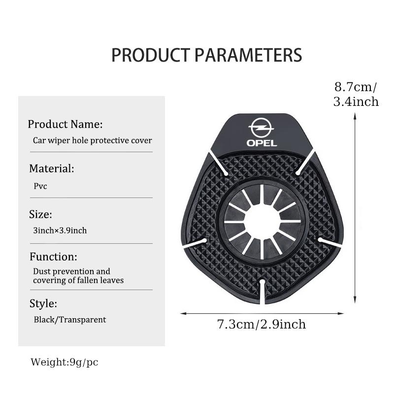 Car Wiper Arm Hole Protection Windshield Anti-Leaf Bottom Pads For Opel Astra G H J K F Corsa D Zafira B Insignia Mokka Regal