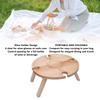 Portable Wine Picnic Table with 4 Wine Glasses Holder Lightweight Snack Tray Foldable Wine Tray for Party Camping Beach