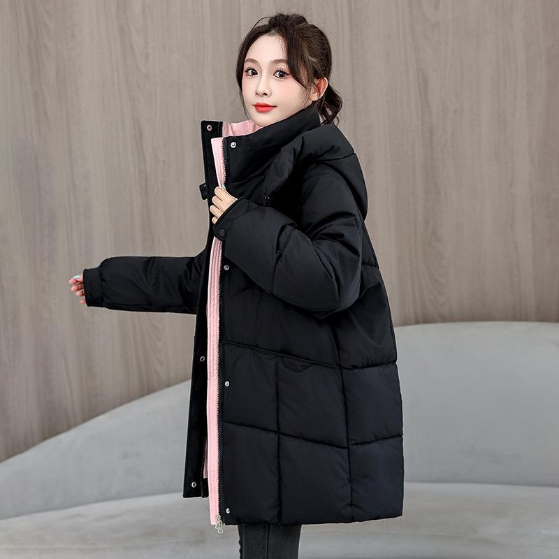 Cotton-padded Clothes Loose Cotton-padded Clothes Foreign Style Medium and Long Warm Cotton-padded Jackets Women's Trendy Jackets