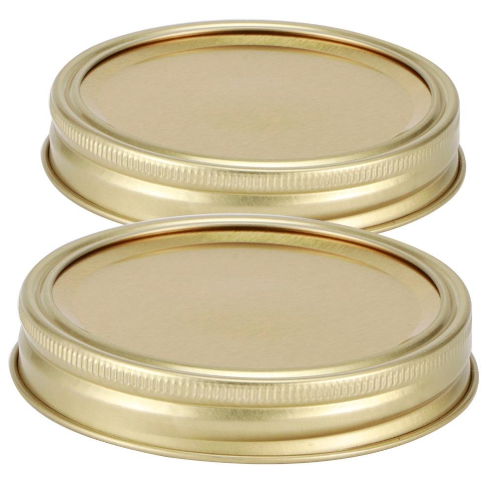 10Pcs 70mm/86mm Canning Jar Covers Silver/Gold Food Container Sealing Covers  Food Storage