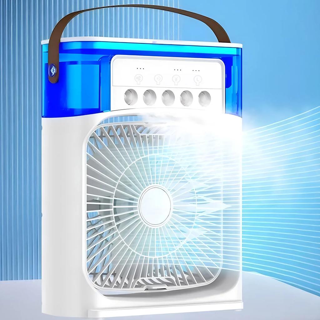 Portable Fan Air Conditioners USB Electric Fan LED Night Light Water Mist Fun 3 In 1 Air Cooler For  Air Conditioning Fan