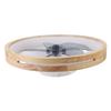 LED Ceiling Fan with Light Remote Timer 6 Speeds Stepless Dimming Flush Mount Fan Light for Living Room Bedroom