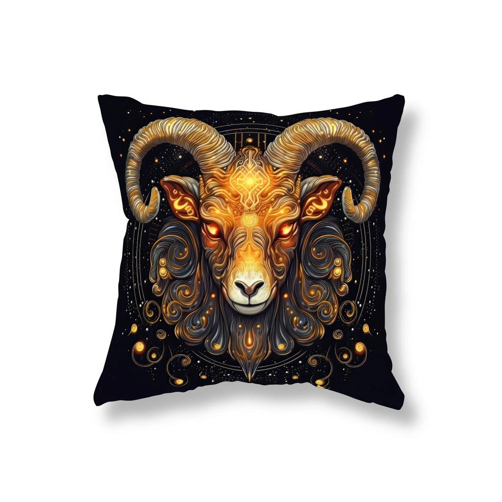 Wystrój domu Wzory znaków zodiaku Dekoracyjne poszewki na poduszki Dekoracyjna poszewka na poduszkę Nadaje się na sofę, sypialnię, samochód Poszewka na poduszkę
