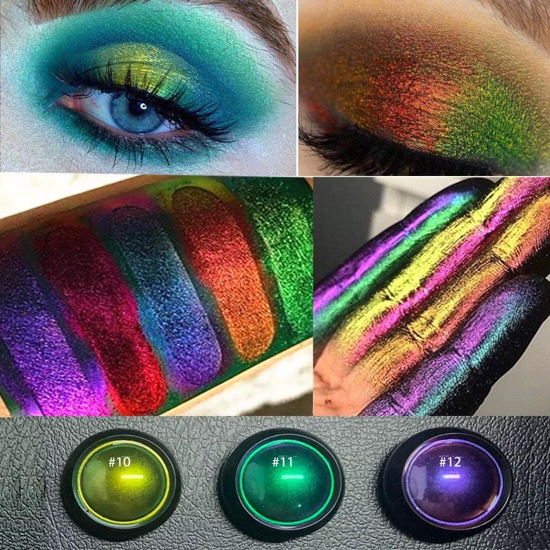 Chameleon Eyeshadow and Highlighter Powder - No Logo, Multicolor Makeup