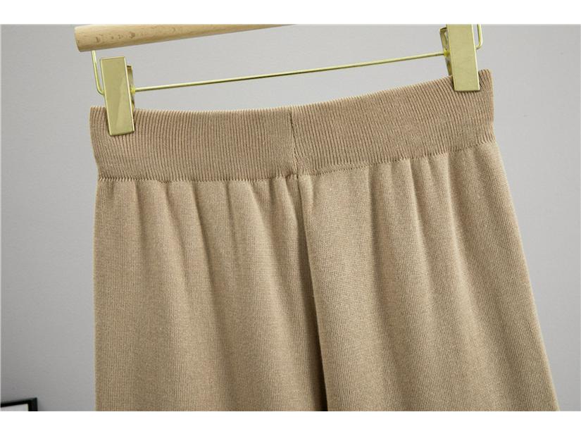 Herbst/Winter 2025 Damen Farbblock-Pullover & Strickhosen Set - Lässige Eleganz