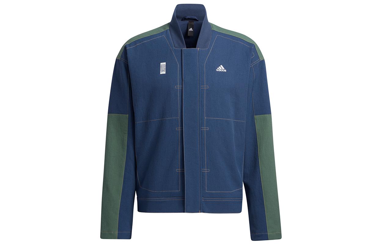 Adidas Jackets Men s Navy Blue Baseball Collar Moderate Other GP0905 XXL