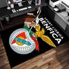 1 Peça Tapete de Área com Estampa do Sport Lisboa e Benfica - Macio, Lavável, Antiderrapante, Tapete Interno para Cadeiras de Escritório, Sala de Estar, Home Office Decorativo