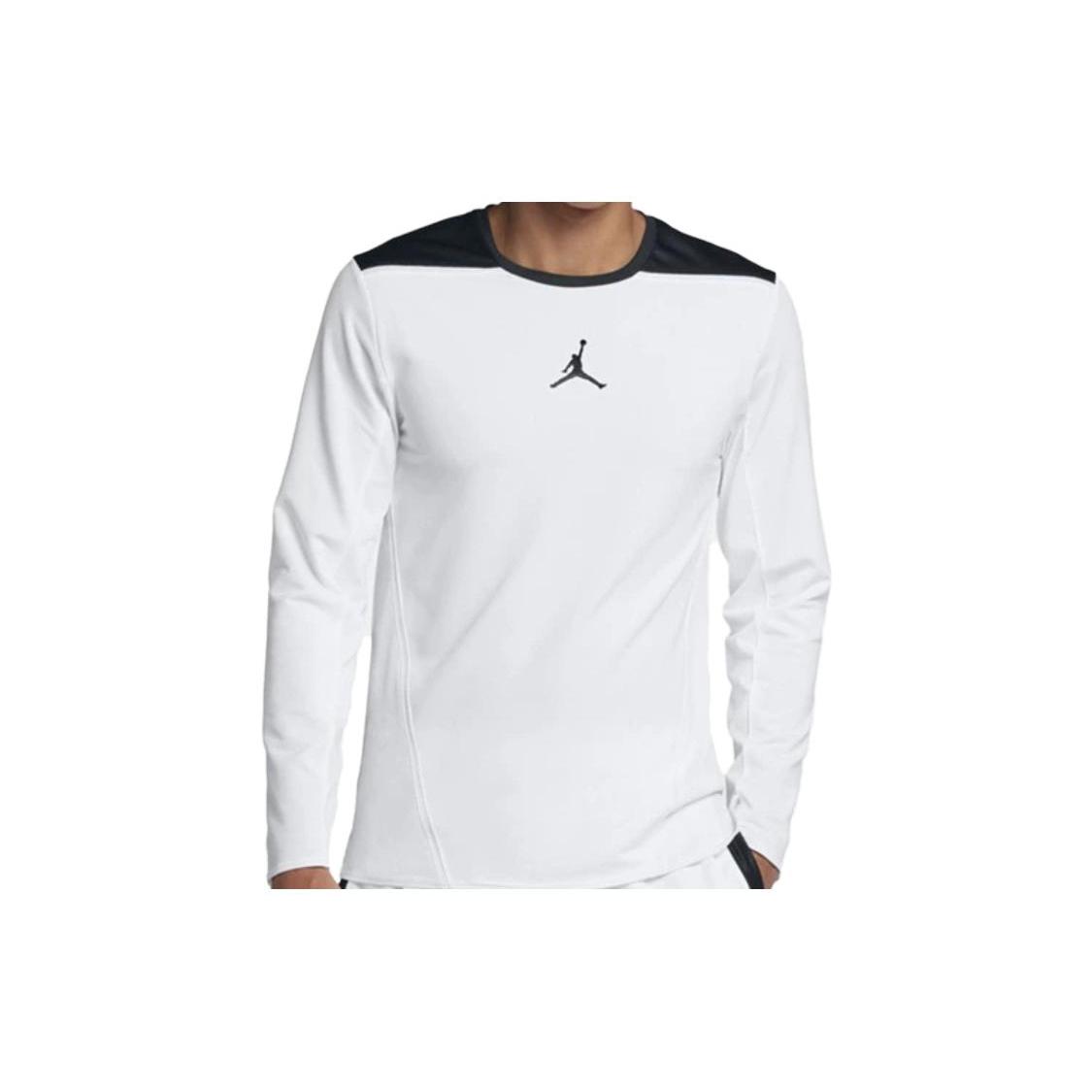 Jordan Ultimate Flight T Shirts Men s White Crew Neck Moderate Straight Fit 924561-100 S