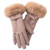 Gloves for Women In Winter Plus Velvet Thickened Warm and Cute Cycling Cold Proof Cycling Windproof Touch Screen Skiing