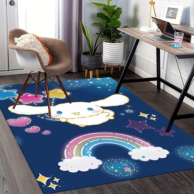Anime Cartoon Design Chair Mat - Non-Slip Carpet for Office Chairs, Festive Gift, Suitable for Home Decor, Living Room, Bedroom, Game Room, and Dormit