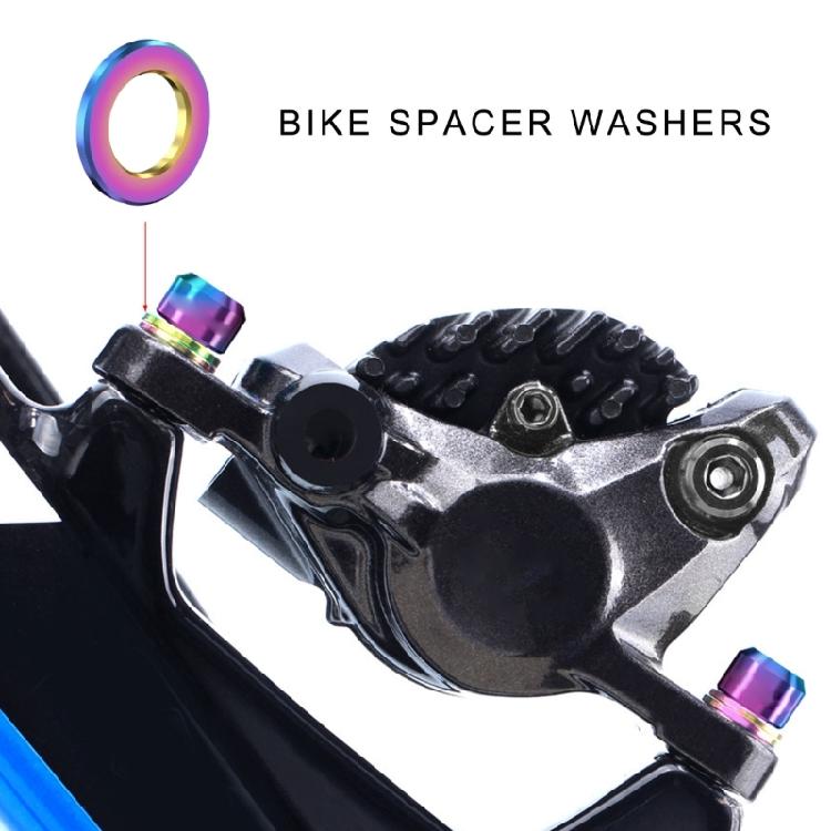Bicycles Flat Washer Stem Bolts Washers Light Weight Titaniums Alloy Bikes Flat Washers Gasket Cycling Repair Screw Part