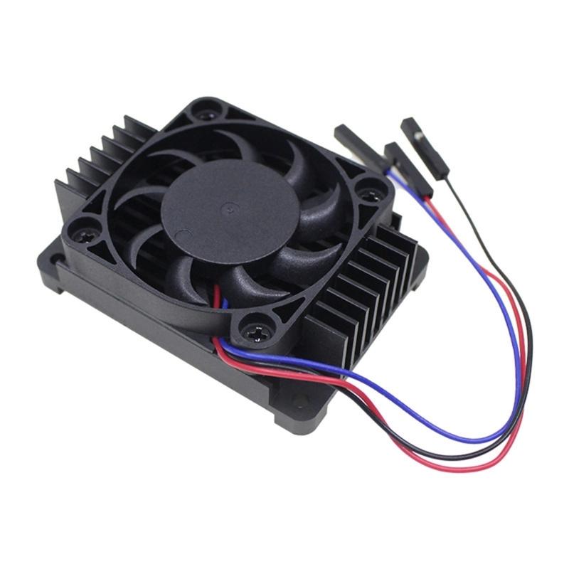 Brushless CPU Cooling Fan With Aluminum Heatsink Low Noise Radiator Heat Dissipation Fan For CM4 Development Board