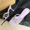 Fashion Luxury Rhinestone Open Toe Heeled Shoes Woman Satin Square Toe Designer Women Sandals Fashion Elegant Thin Heeled Slide Sandals