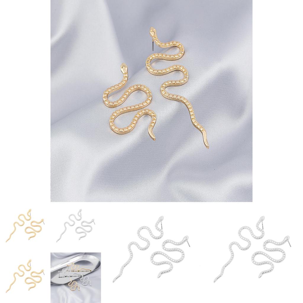 Trendsetting Snake Element Earrings Classy And Versatile Statement Ear Accessories