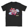 Unisex T-Shirts Kirbys Magischer Regenschirm Pastell Wolkiges Panel Lässige Baumwoll-T-Shirts Kurzarm-T-Shirt Rundhals Kleidung Übergröße