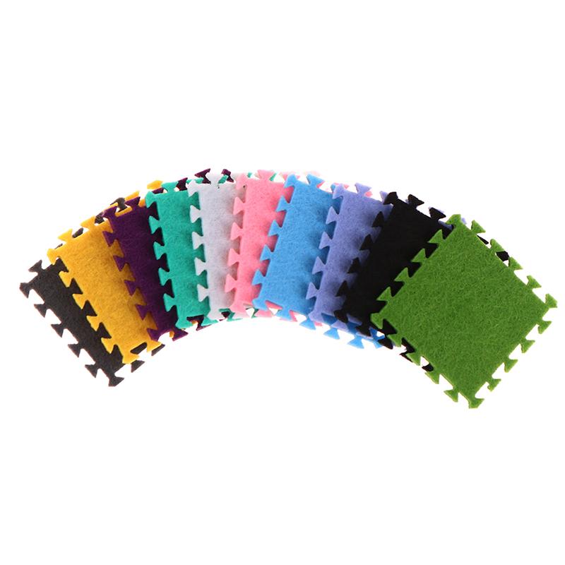 6Pcs 1:12 Dollhouse Miniature Rug Carpet Multicolor Mat Model Furniture Decortoy