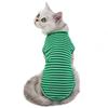 Spring and Summer New Cat Clothes Dog Striped T-shirt Beauty Short Cat Clothes Pet Bottoming Shirt Manufacturer Wholesale Short Sleeves