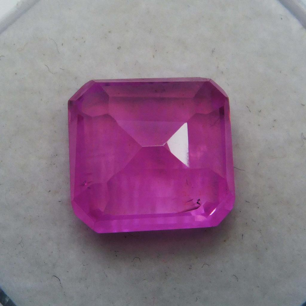 7.58 Ct Natural Good-Looking Pink Sapphire Loose Gemstone Square Cut
