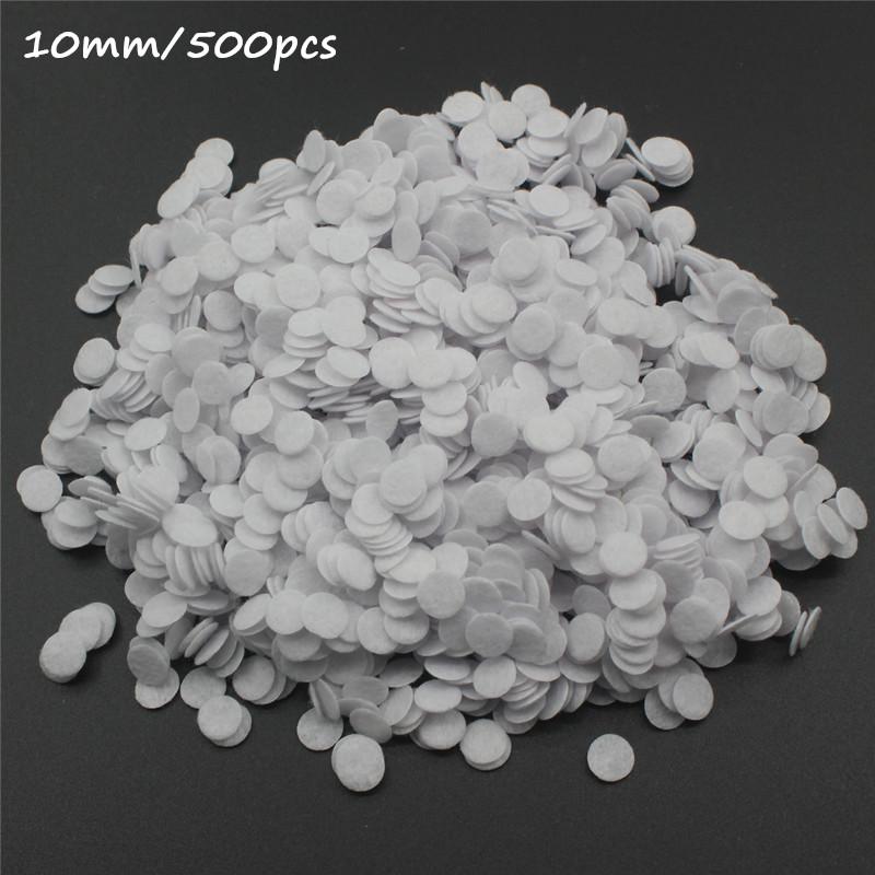 8/10/15/20/25/30/35/40/45/50mm Non Woven Round Felt Circle Pads for DIY Crafting Flower Backing Hair Accessories Vacuum Filters