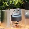 Folded Windproofed Guard Compacts Outdoor Reliability Stove Windshield for Hiking and Picnics